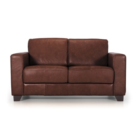 Sofá Napoli - Cuero Básico - 2 cuerpos New Brown