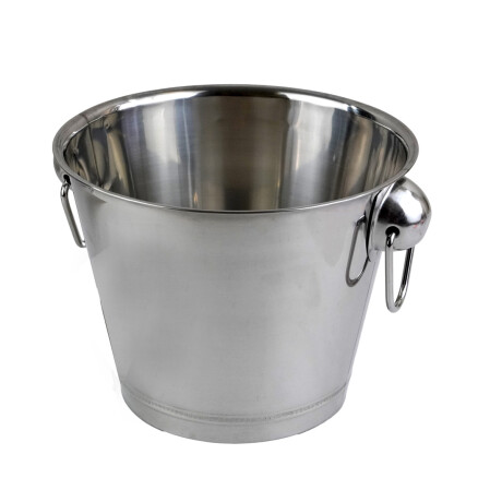 Hielera Balde Acero Inoxidable 4 Litros Con Asas Hielera Balde Acero Inoxidable 4 Litros Con Asas