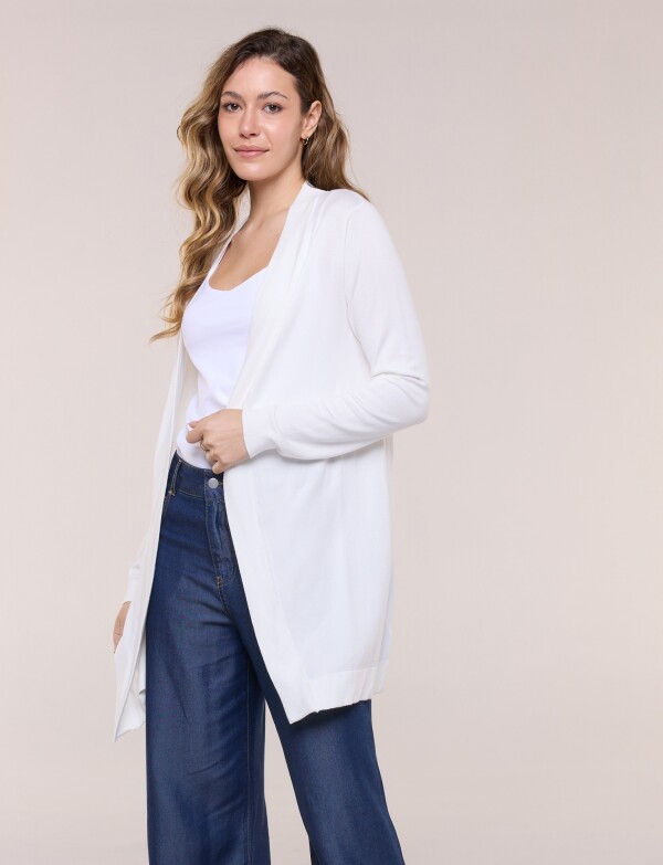 Cardigan Liviano Abierto CRUDO