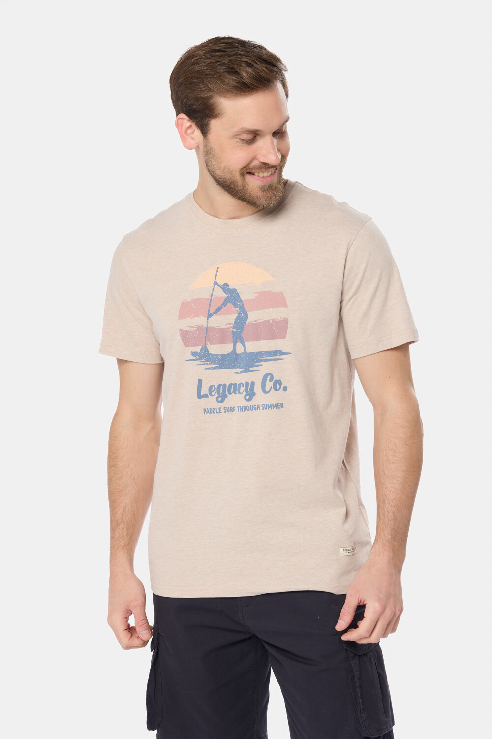 REMERA ESTAMPADA Beige