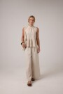 PANTALON SABI LINO METALIZADO Natural