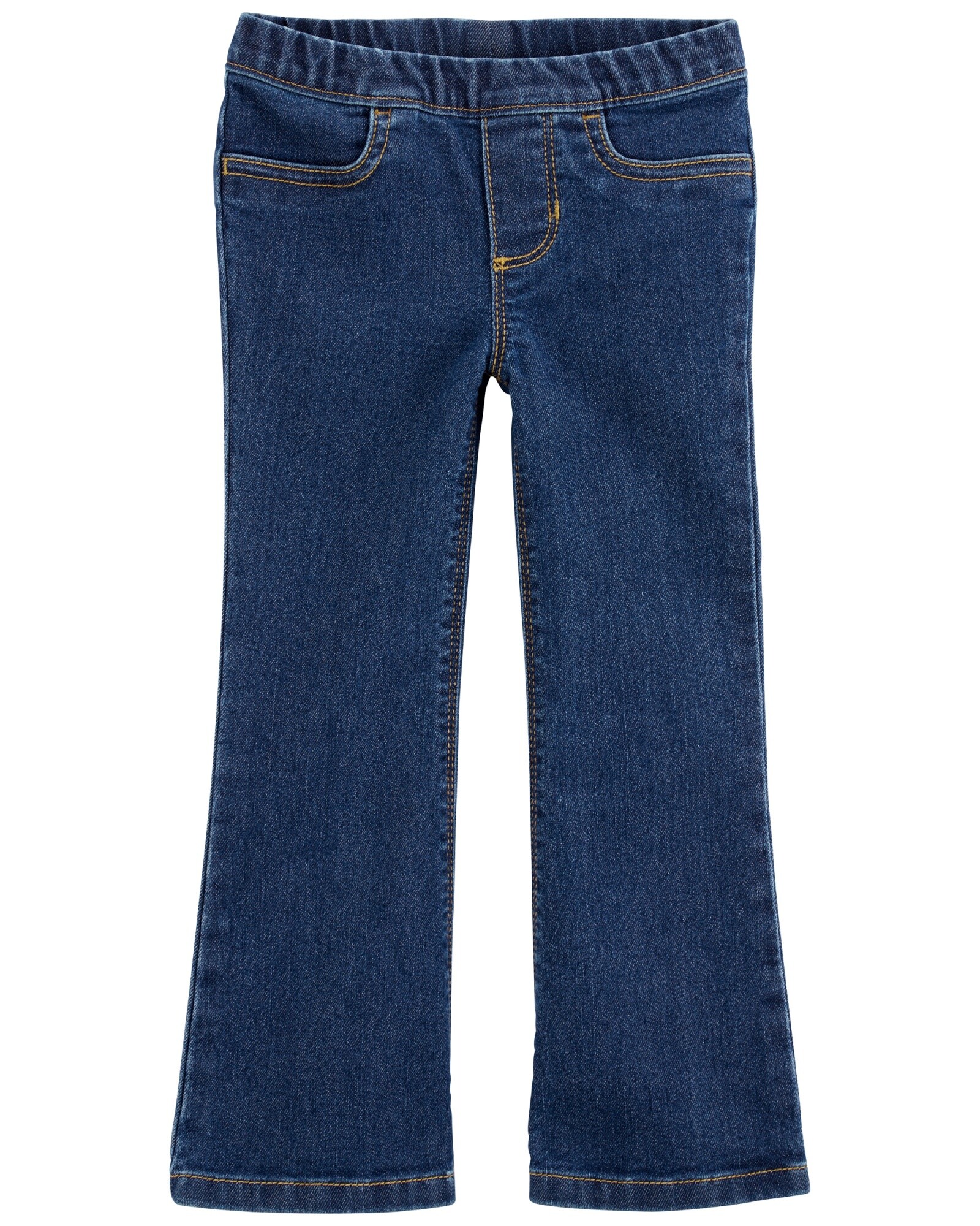 Pantalón jean acampanado. Talles 2-5T Sin color