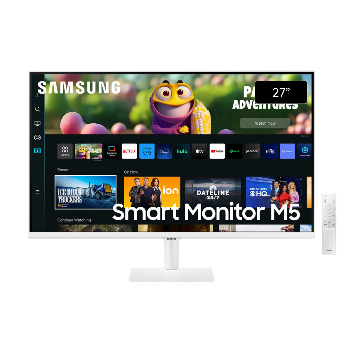 Monitor Samsung Inteligente M50C FHD 27" con TV Smart Streaming + Control White