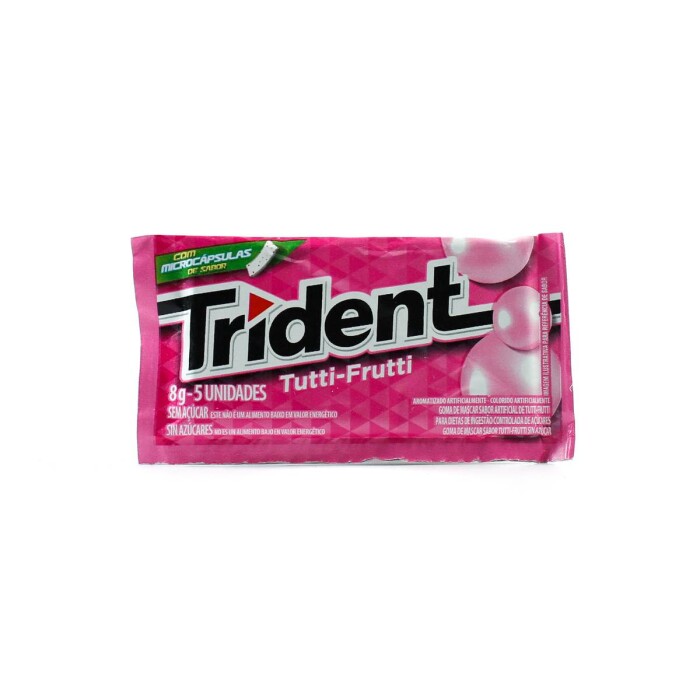 TRIDENT TUTTI-FRUTTI PAQ. X 8,5 GR. única