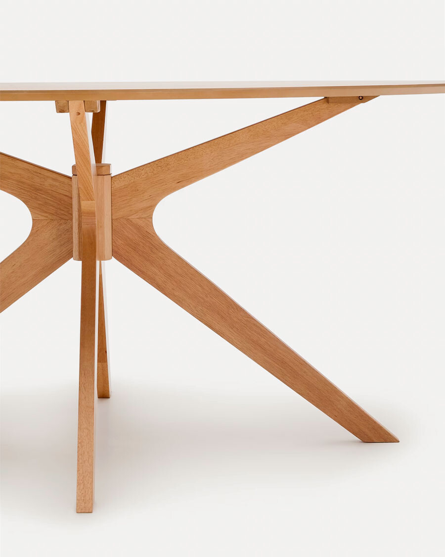 Mesa Naanim de chapa de roble 180 x 110 cm