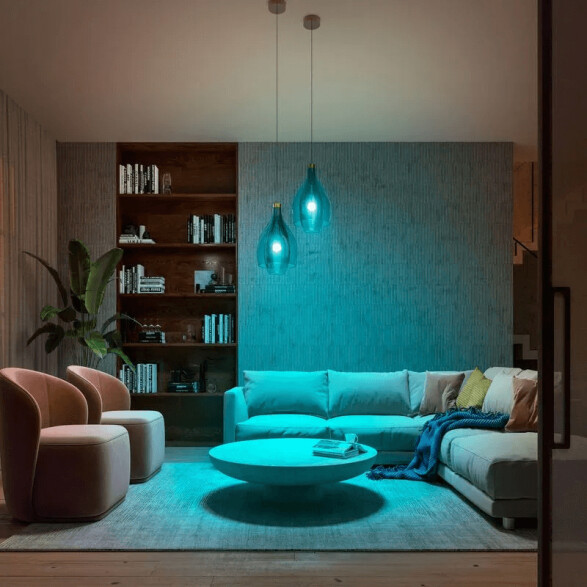 Kit 2 lámparas LED E27 9W 1055Lm RGBW + Bridge HUE L27421