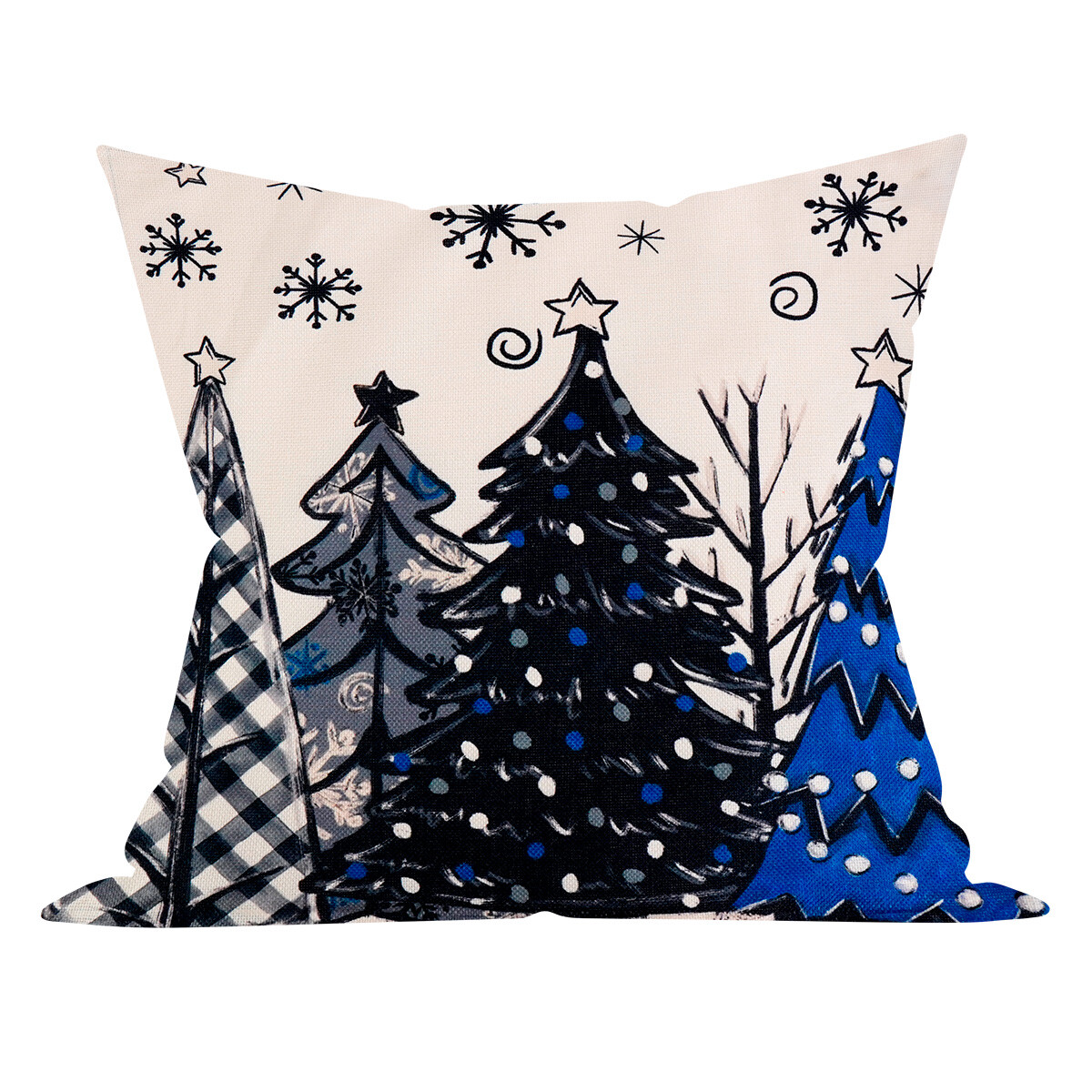 Funda navideña para almohadon 