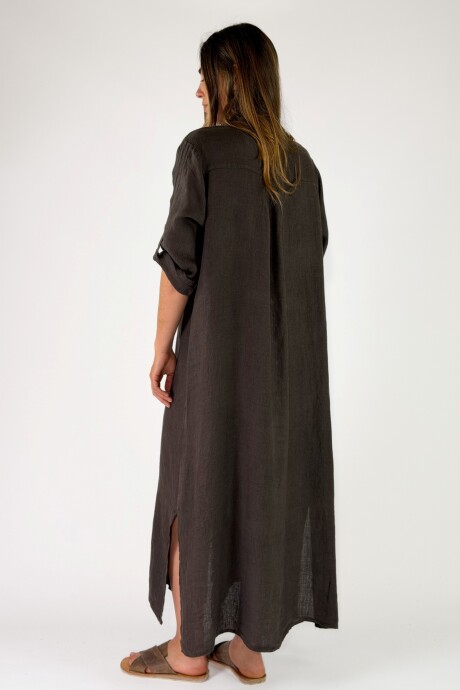 VESTIDO PERLA Chocolate