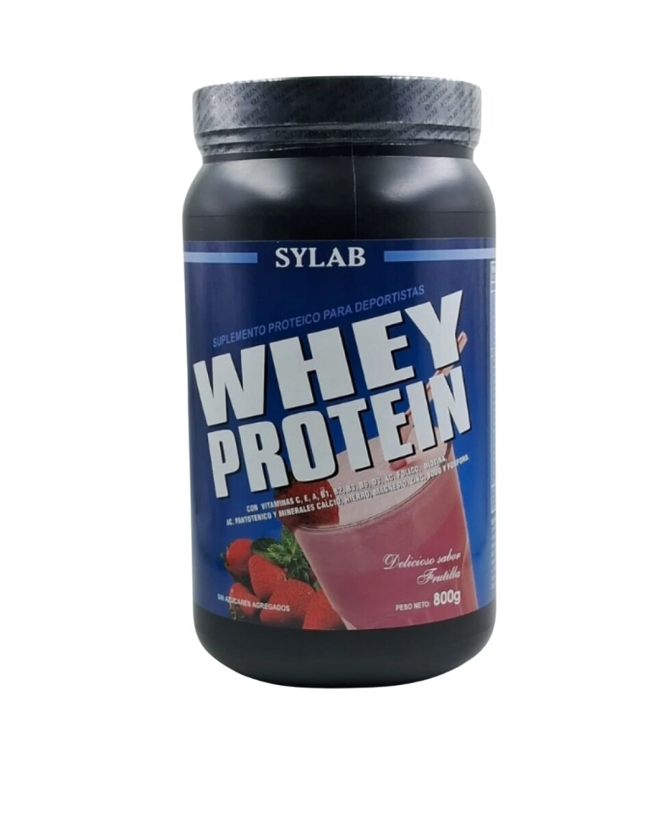 Whey Protein 800g SYLAB - Sabor Frutilla 