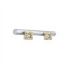 Caravana Cuadrado Bvlgari -Plata 925-Zirconia -CA4080 conpiedra