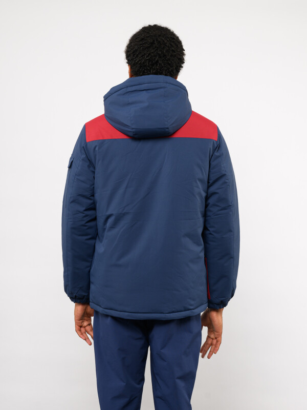 Set Parka Track Nacional Hombre Azul Marino, Beige, ordeaux
