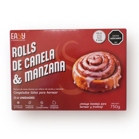 Rolls de Canela y Manzana 6un Rolls de Canela y Manzana 6un