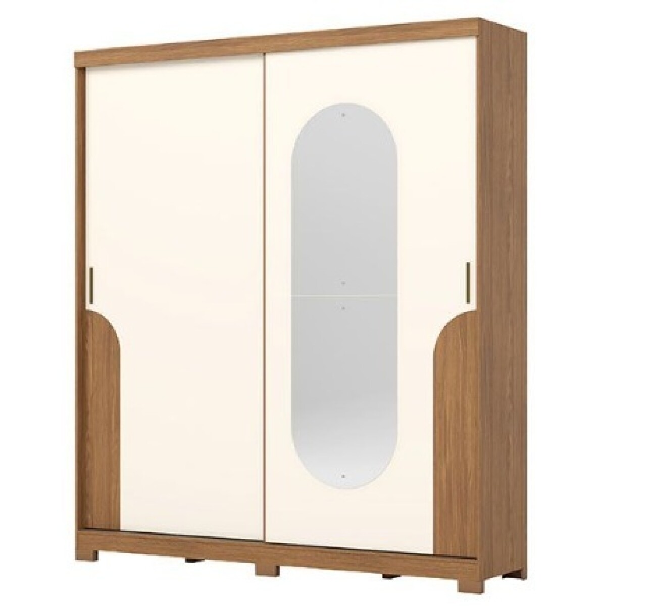 Ropero Abba 2 puertas Corredizos con Espejo Talles D335 Henn 
