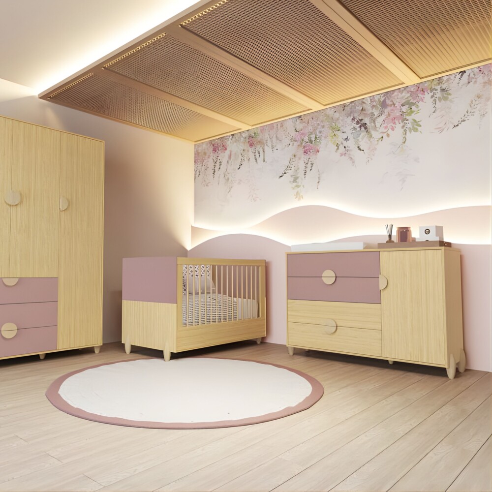 Cómoda Zapatera 4 Cajones 1 Puerta - Gracia Rosa