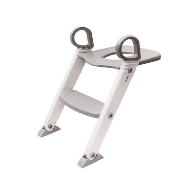 Reductor de inodoro con escalera set entrenamiento BUBA gris