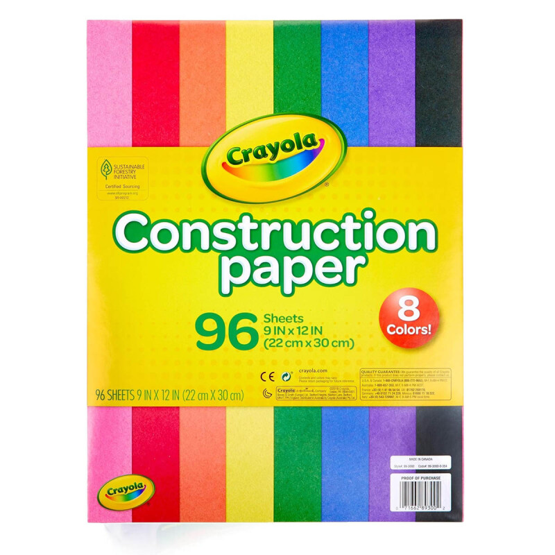 Papel de Construcción 96 unidades Crayola Papel de Construcción 96 unidades Crayola