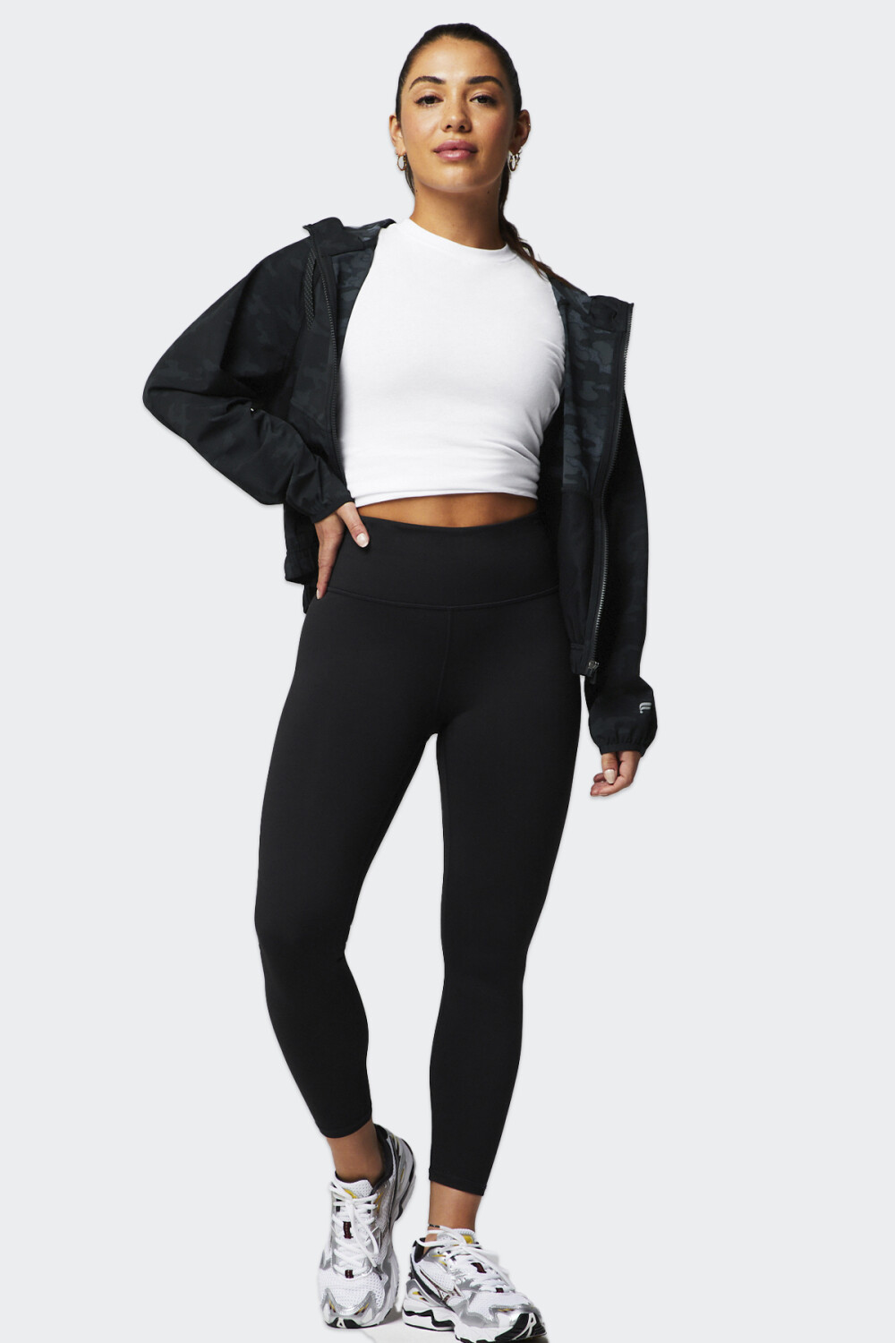 Calza Fabletics Define PowerHold High-Waisted 7/8 Negro