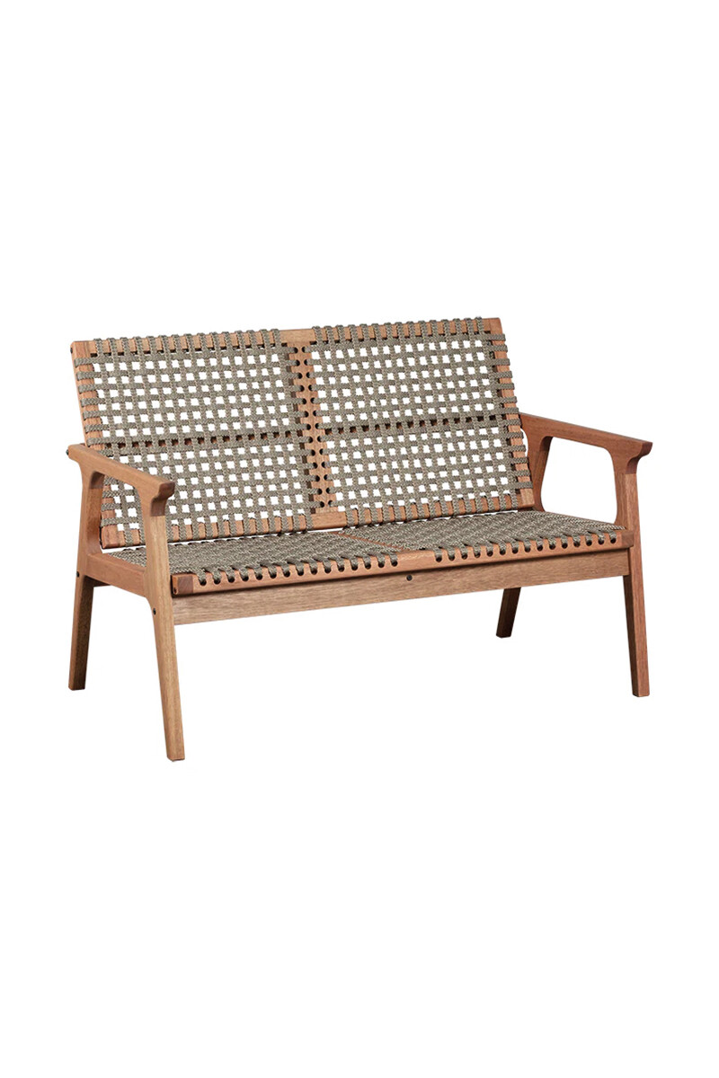 TRACO SOFA - SOFA TRACO 2 LUGARES CUERDA RAMI 119x72x83CM JATOBA 