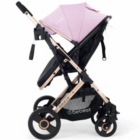 Coche VOX GOLD, Ruedas todo terreno, Asiento 2 en 1 con Moises, Bebesit color Rosa Coche VOX GOLD, Ruedas todo terreno, Asiento 2 en 1 con Moises, Bebesit color Rosa