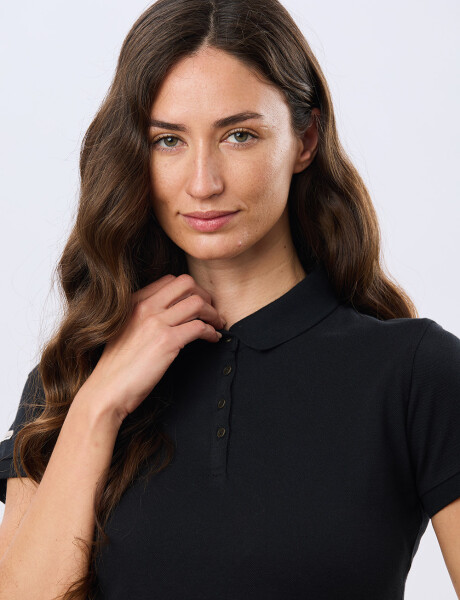 REMERA POLO PIQUÉ Negro