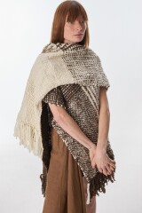 Ruana Cover Crudo/Marron
