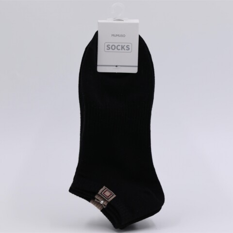 MEDIAS BAJAS PARA HOMBRE CON ETIQUETA CUADRADA (3 PARES/NEGROS) MEDIAS BAJAS PARA HOMBRE CON ETIQUETA CUADRADA (3 PARES/NEGROS)