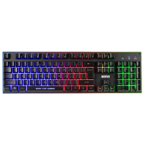 Combo Gaming Marvo Cm416 Teclado Sp Mouse + Pad Auricular Black