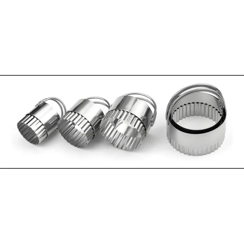 Jgo. de Cortantes borde filo ondas 5 pzas. en acero inox F/DCS-05W Jgo. de Cortantes borde filo ondas 5 pzas. en acero inox F/DCS-05W