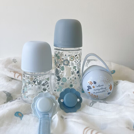 Mamadera Suavinex Bebés +0M 150Ml Tetina Fisio SX PRO Wonder Celeste