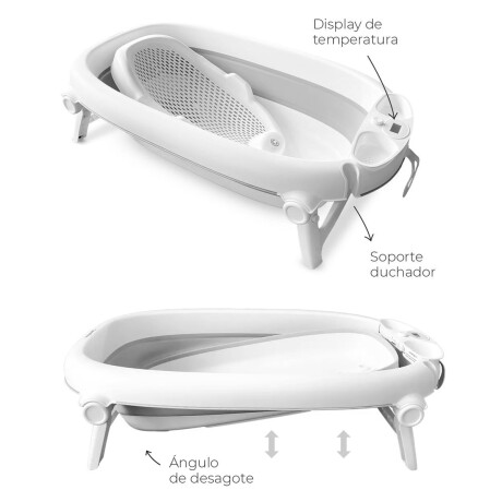 Bañera Plegable Carestino Hawaii con Reductor y Display 50L Azul