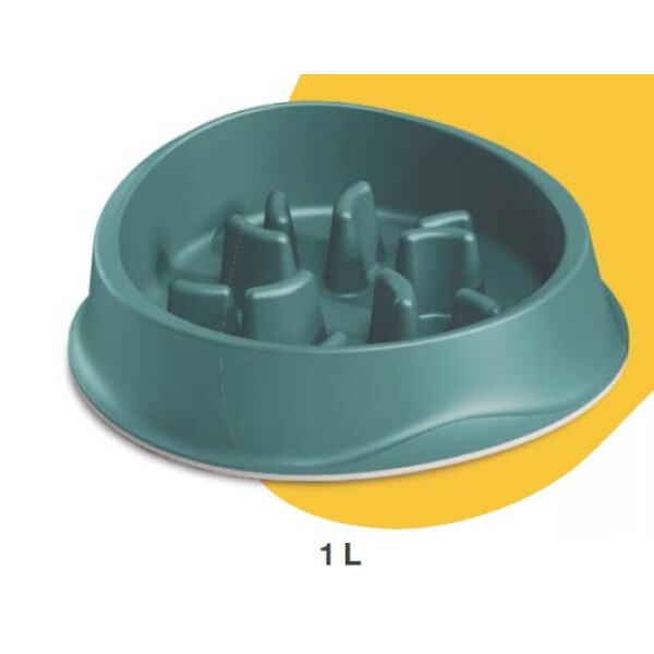 COMEDERO STEFANPLAST CHIC SLOW FOOD 1LT VERDE COMEDERO STEFANPLAST CHIC SLOW FOOD 1LT VERDE