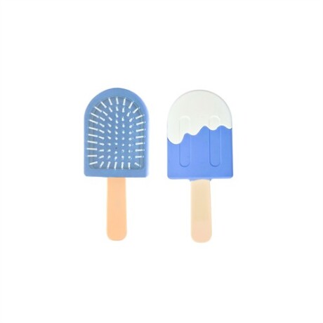 Peine cepillo helado palito Azul
