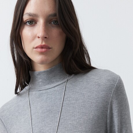 POLERA DIBAL Gris Melange