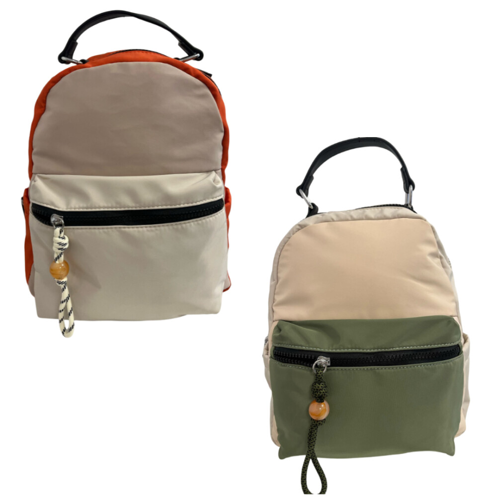 Mochila Nylon Colores En Bloque MOCHILA NYLON DETALLE BOLITA 28501