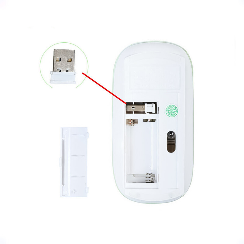 Mouse inalámbrico Tipo Mac USB Blanco Mouse inalámbrico Tipo Mac USB Blanco
