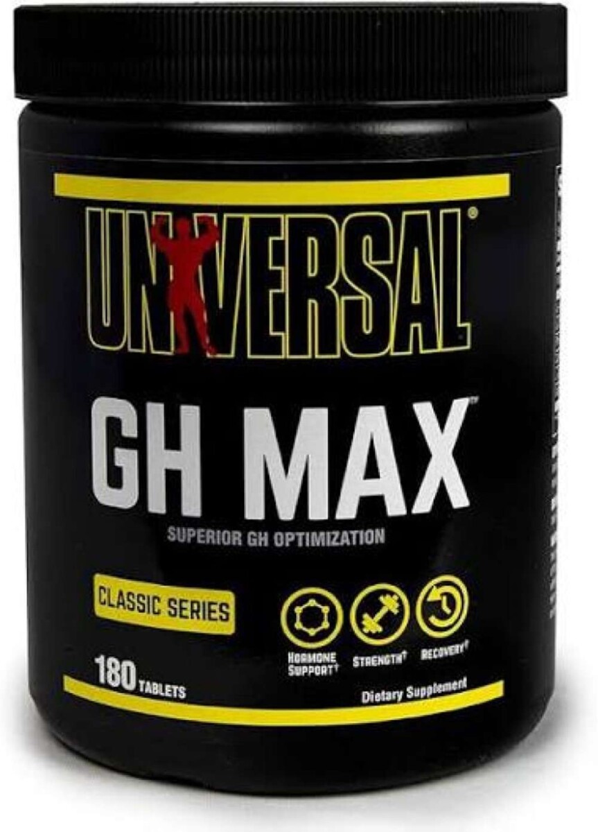 GH Max 180 Tabletas Universal Nutrition - Arginina y Ornitina 
