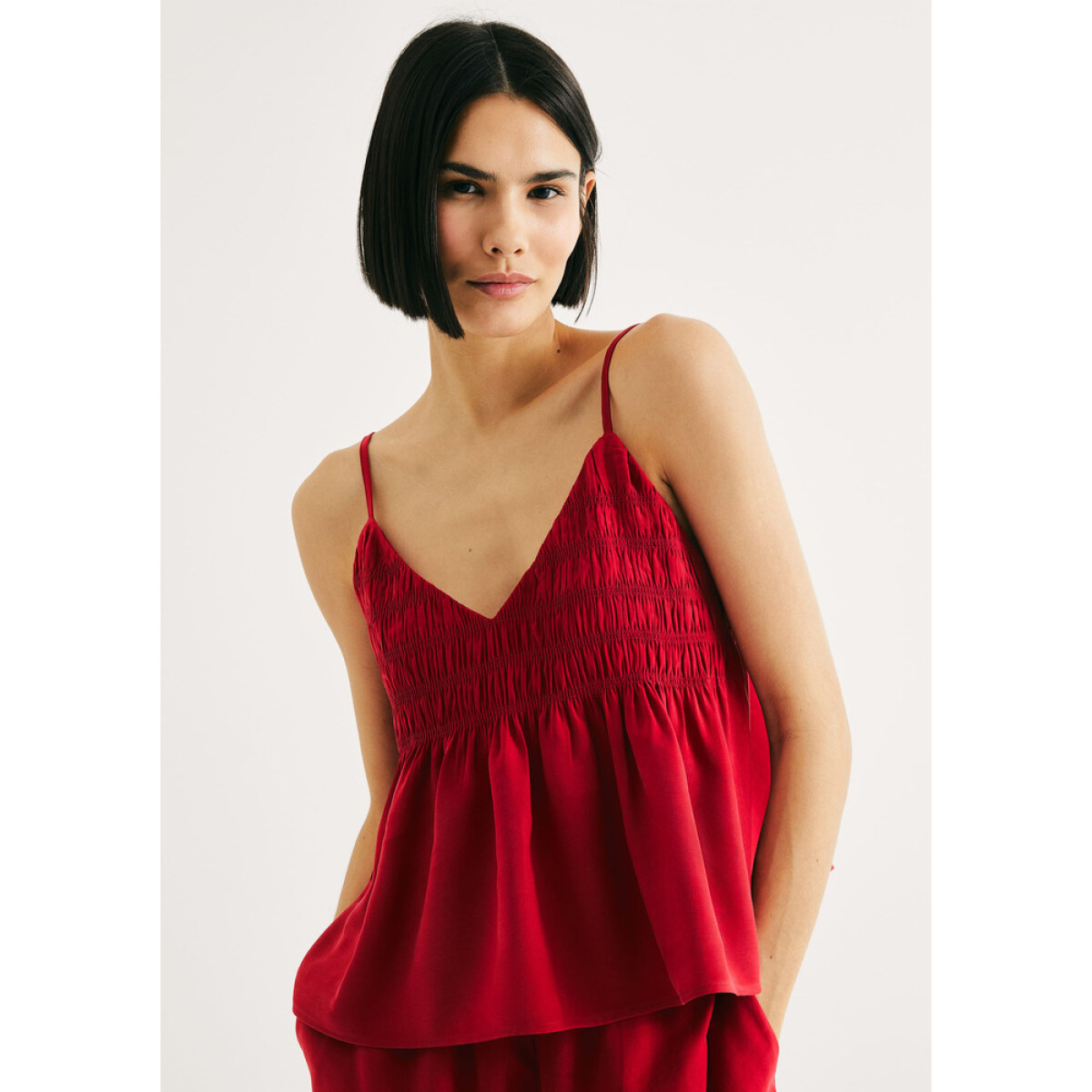 BLUSA SM FEM - BORDÔ 