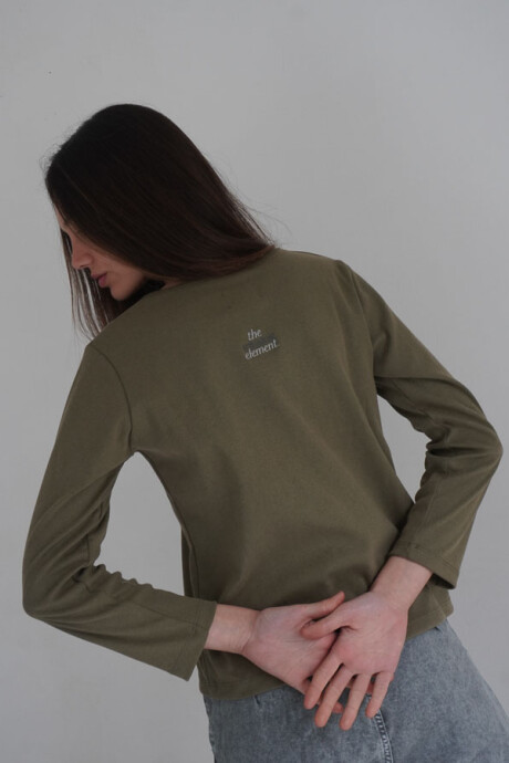 Long Sleeve T-Shirt Verde Seco