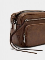Bolso Bandolera Efecto Envejecido camel