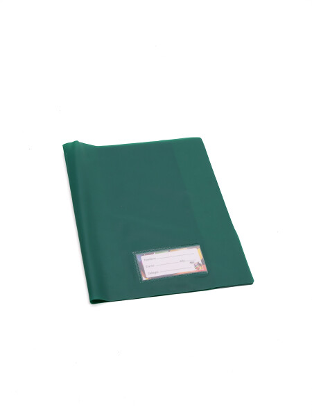 FORRO CUADERNO PVC VERDE