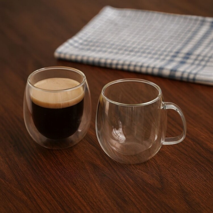 JUEGO DE TAZAS CAFE VIDRIO DOBLE PARED TRAMONTINA 100ML 2PZA JUEGO DE TAZAS CAFE VIDRIO DOBLE PARED TRAMONTINA 100ML 2PZA