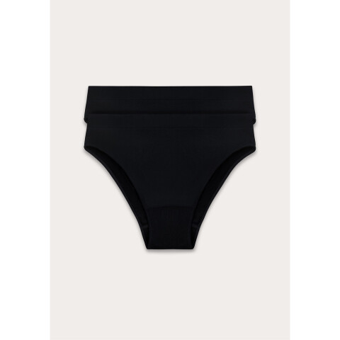 KIT COM 2 CALCINHAS FEM PRETO