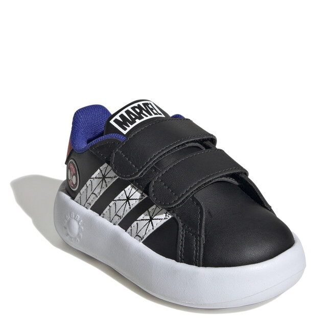 Championes de Niños Adidas Grand Court Spider Man Infantil Negro - Blanco - Rojo