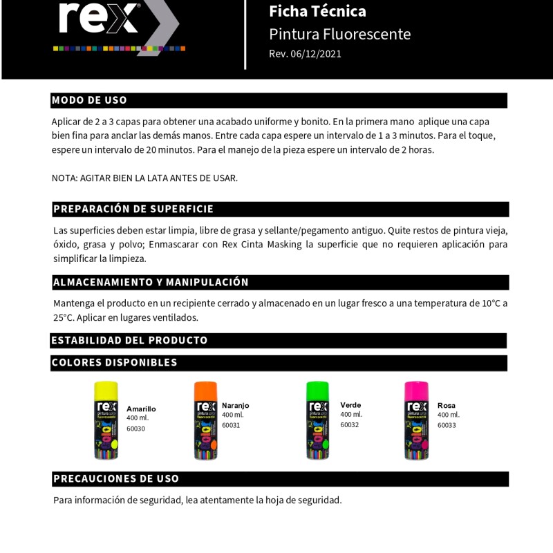 Pintura Aerosol Spray Fluorescente Secado Rápido Amarillo