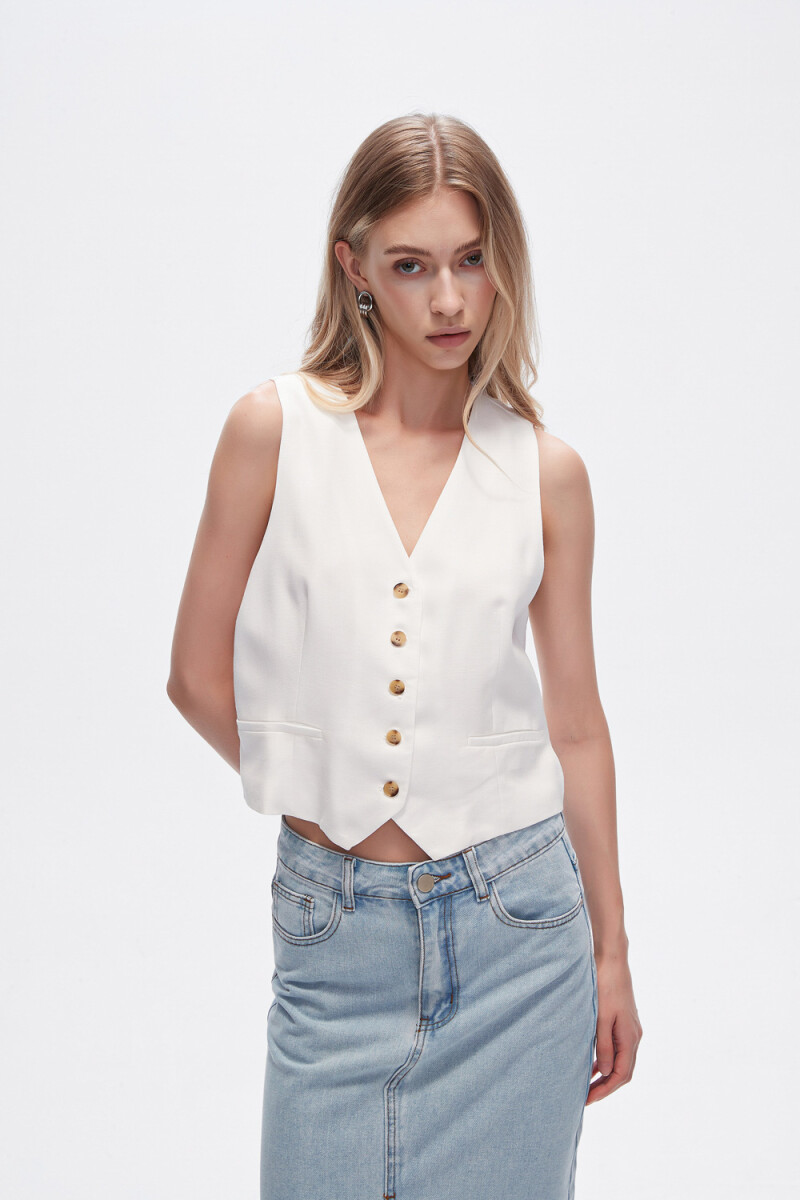 Chaleco Nayara - Marfil / Off White 