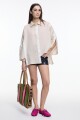 CAMISA TIRAS Beige