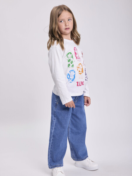 Remera estampa Lilo Blanco