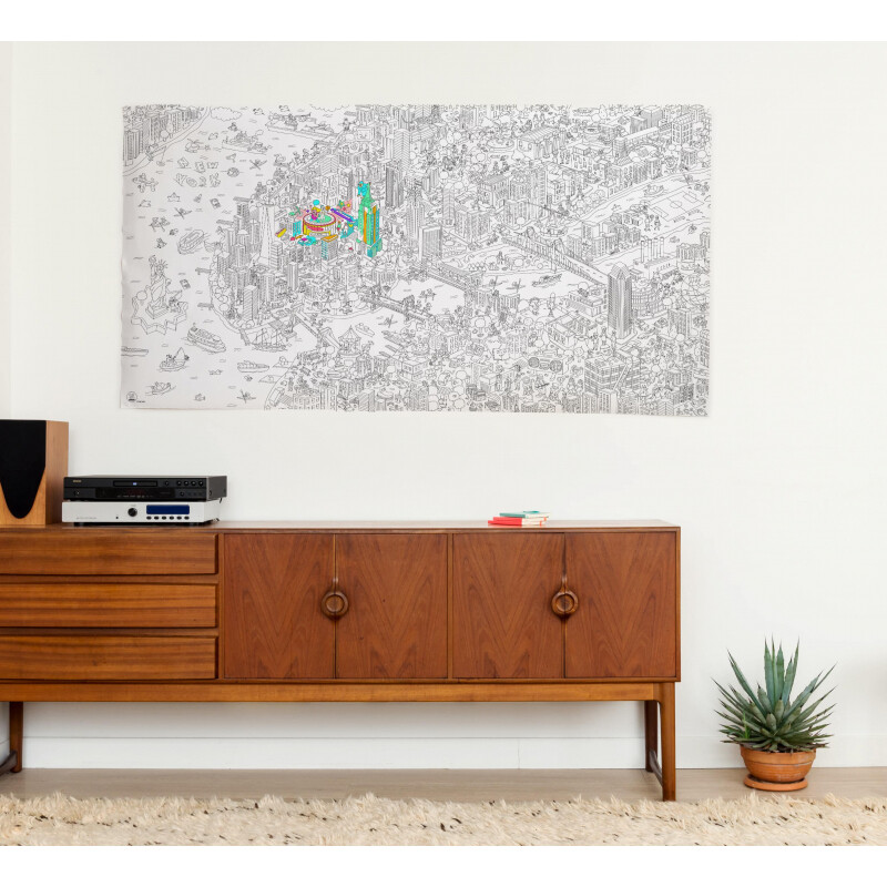COLO Poster Para Colorear Xxl Marca Omy New York