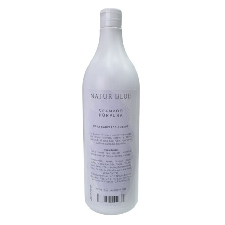 Shampoo Púrpura para Rubios NATUR BLUE 1 L