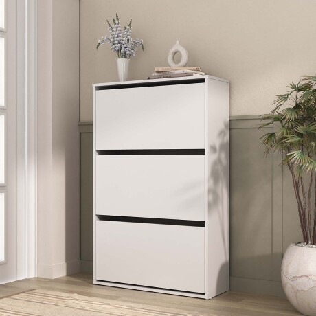 ZAPATERA MDF BLANCO ROMA